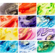 12 Созвездие чернил золотой порошок стекло dip Ручка студента написание подписи заполнения J6PA