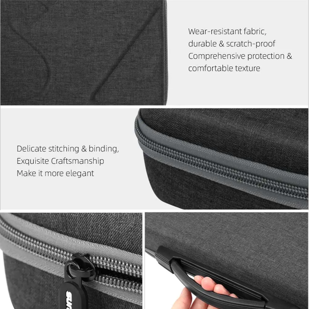 Multifunctional Suitcase for Insta 360 ONE R Bullet Time Selfie stick Portable Carry Case Bag with Zipper Mesh Bag for INSTA360