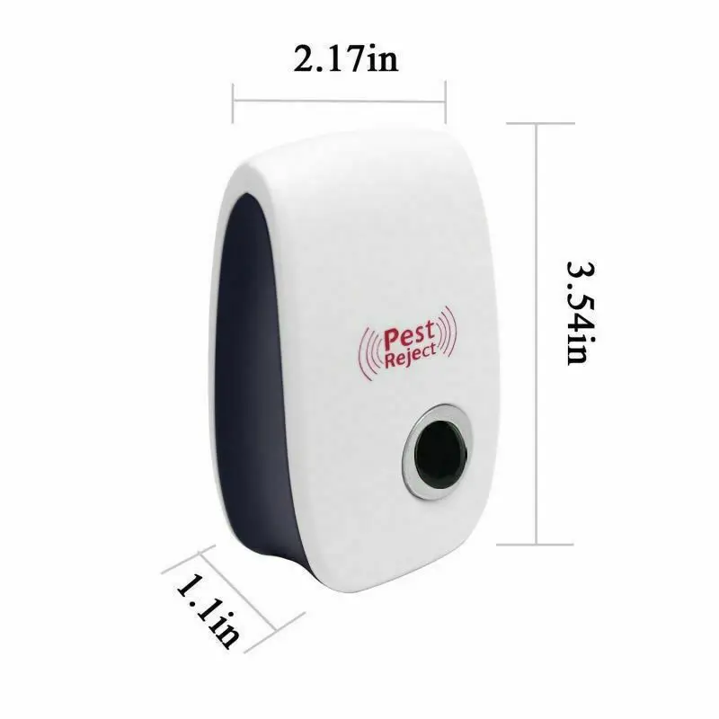 EU/US/UK Plug Electric Ultrasonic Pest Repeller Anti Mosquito Rodent Control Indoor Bug Cockroach Insect Killer Zapper Repellent