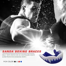 Протектор для зубов для взрослых из ЭВА, капа, бокс, футбол, баскетбол, спорт, защитные брекеты, прочный капот для тхэквондо