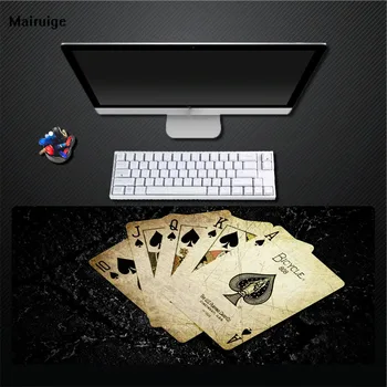 

XGZ Hot Black Poker Does Not Fade Gaming Comfortable Mouse Pad Gamer's Best Mat Rubber Durable Lock-edge for Csgo Dota 2 Xxl