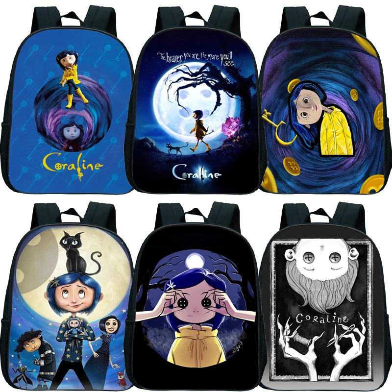 Детский мини-рюкзак Coraline детский рюкзак для детского сада Мультяшные сумки книг