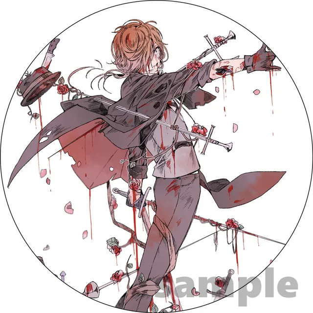 Free Shipping Anime Pin Bungo Stray Dogs Figure Cosplay Badge Backpack Icon Button Cartoon Brooch Accessories Gifts 4