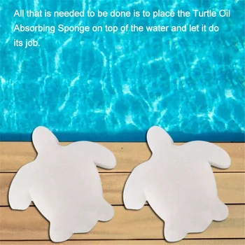 

12pcs Cleaning Tool Spa Effective Filter Sponge Oil Absorbing Turtle Shaped Hot Tub Swimming Pool White Cartoon Dirt Removal