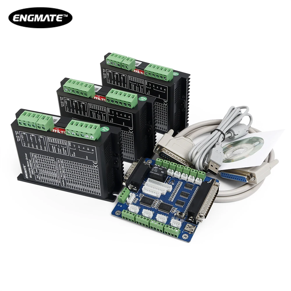 ЧПУ Маршрутизатор DIY Комплект 3 оси Интерфейсная Плата + 3шт. M542 Драйвер Шагового