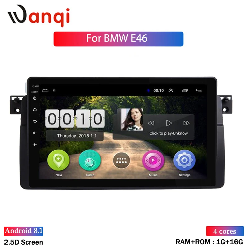 Автомобильный DVD стерео Мультимедиа Радио Android 8,1 для BMW E46 M3 с WiFi BT gps навигацией