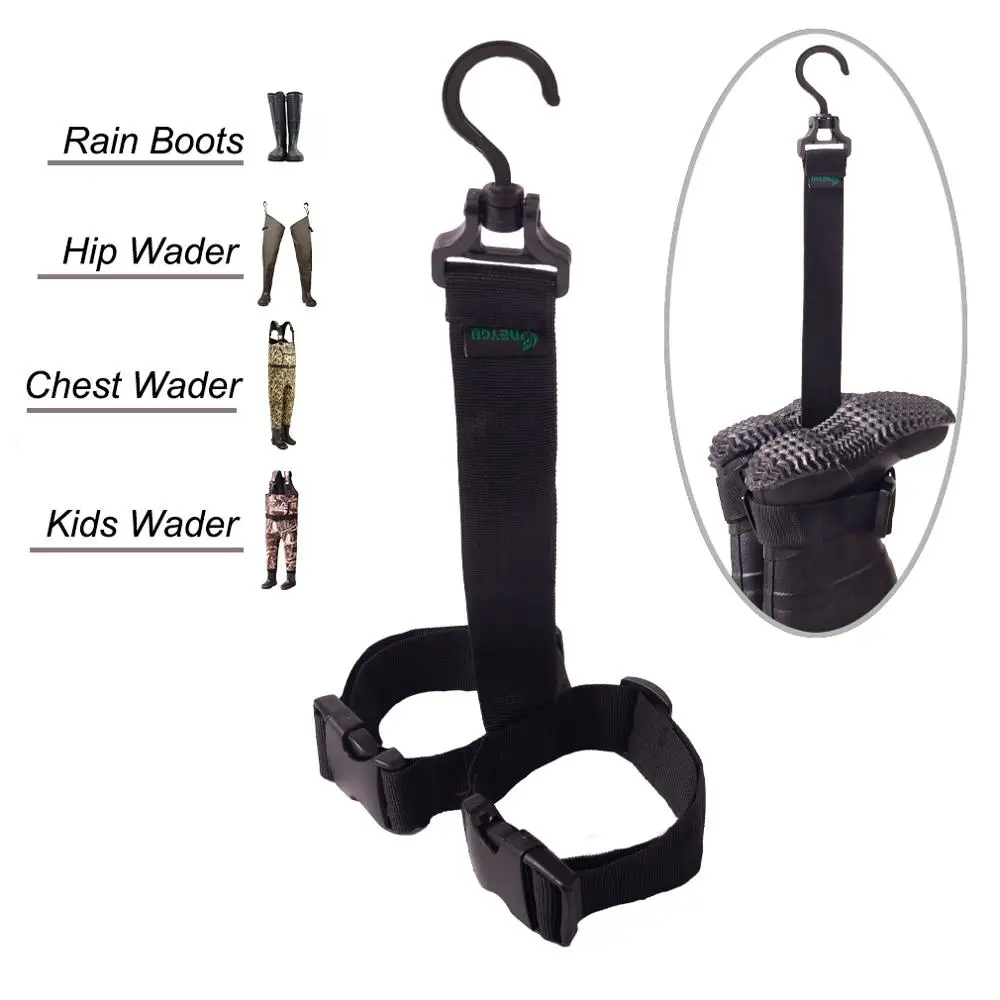 NeyGu Adjustable Fishing Wader Boots/Rain Boots Hanger for Drying and Storage,2 size available