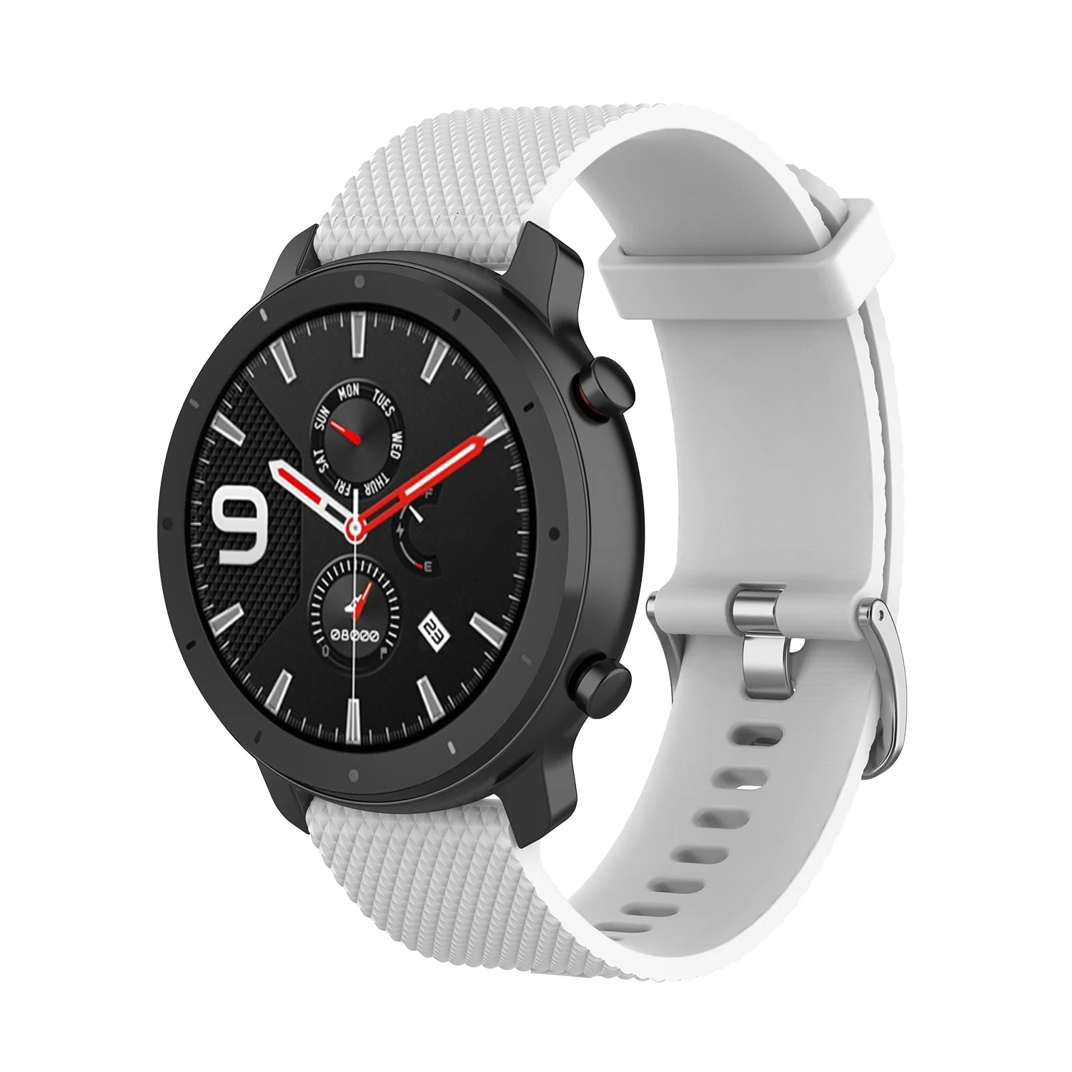 Новинка для Huami Amazfit GTR 42 мм ремешок Текстура Смарт силиконовый ремешок для часов Ширина 20 мм спортивные часы аксессуары для LG для samsung