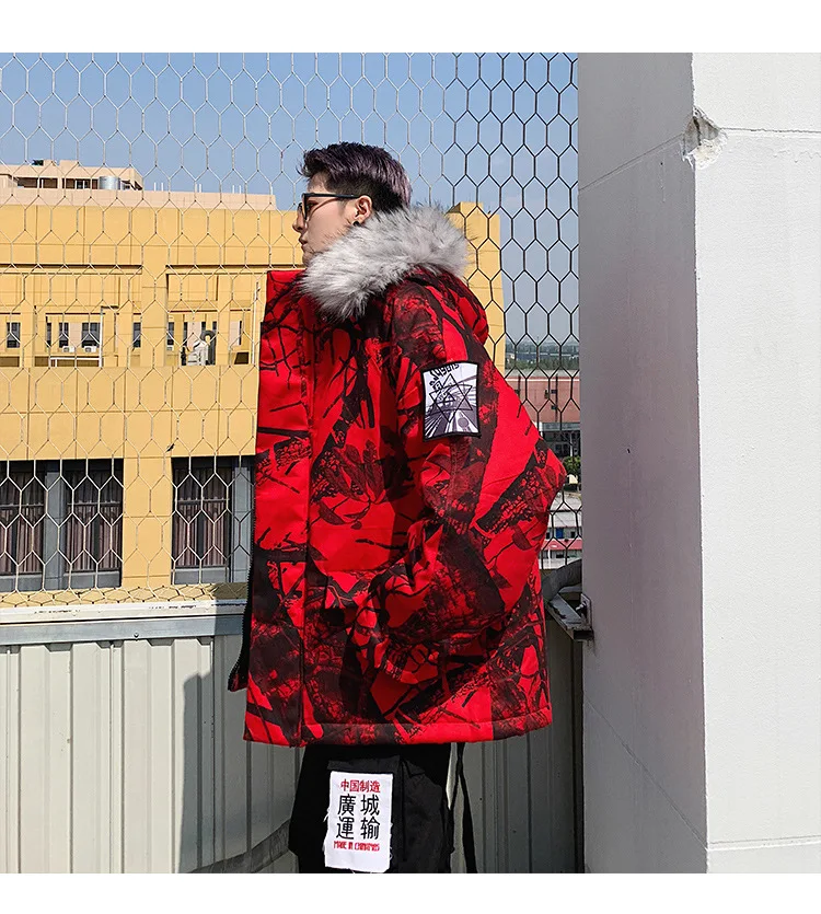 Мужская Уличная камуфляжная куртка-бомбер с принтом, модная мужская ветровка в стиле хип-хоп, куртка с капюшоном, пальто, камуфляжная одежда