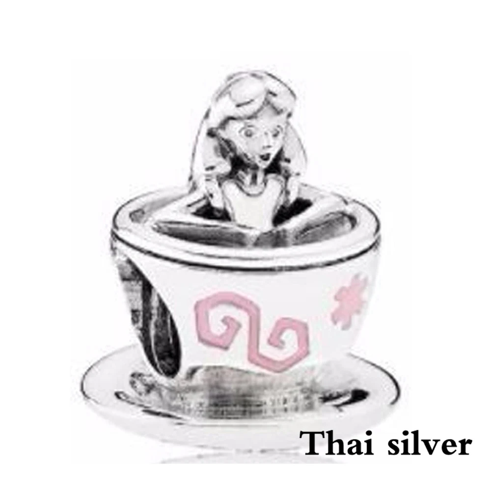NEW Thai Silver Retro Leaves Frog Prince Puppy Love Mother's Day Beaded Charm Limited Edition Collection Factory Wholesale - Цвет: 5
