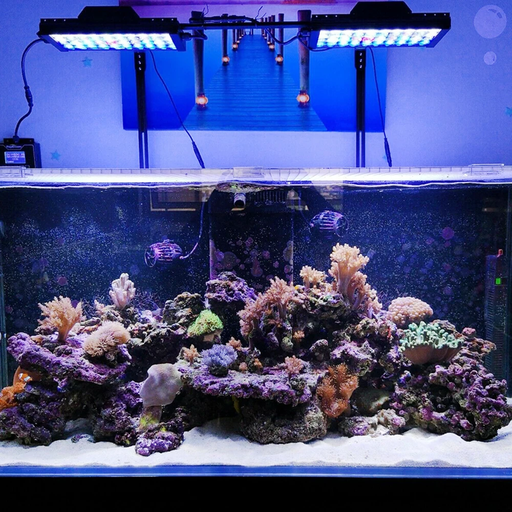 2 шт. светодиодная лампа PopBloom для аквариума 120 см/48 &quot морской бак рыболовный свет