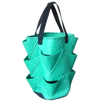 

HOT 3 Gallon Planting Container Office Flower Pot Decorative Strawberry Flower Hanging Bag Growth Bag Non-Woven