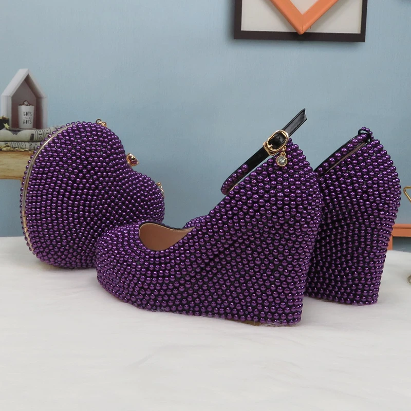 aubergine coloured shoes