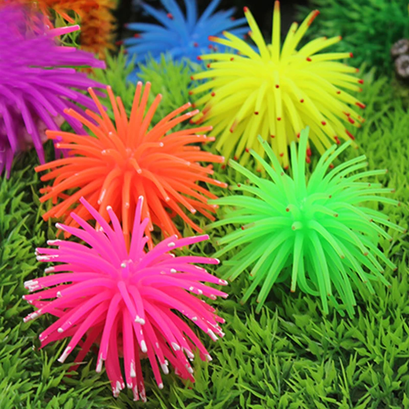 Fish Tank Ornament Artificial Plant Underwater Landscape Simulated Sea Urchin Aquarium Coral Decor | Дом и сад
