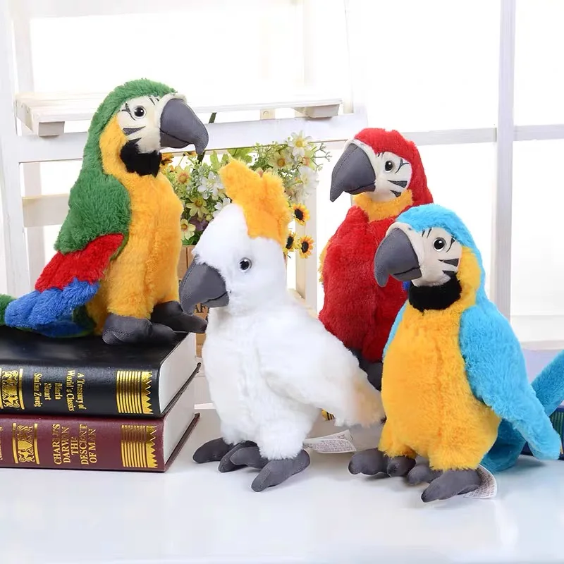 25 см Милый Попугай Rio Ара плюшевая кукла игрушка мультяшное животное реальная
