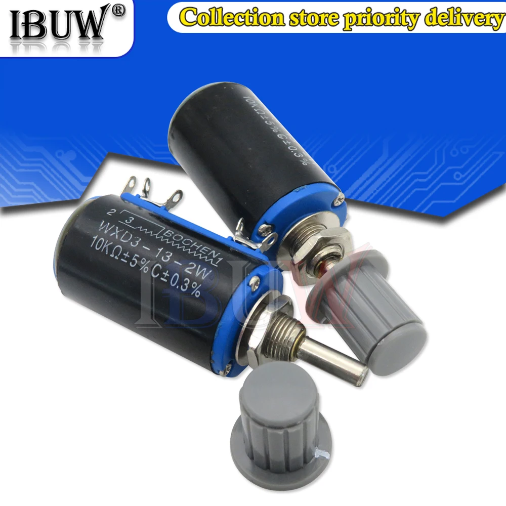1PCS WXD3-13 Potentiometer with Grey Knob