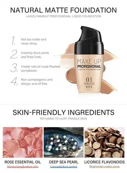 Full Coverage Foundation Face Cream Concealer Tone Cream Control Oil Waterproof Cosmetics Coverage Matte Base