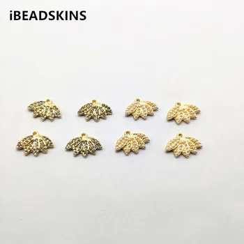 

New arrival! 18x13mm 50pcs Rhinestone Leaf shape Connectors for Earrings parts hand Made Jewelry DIY Necklace Accessories