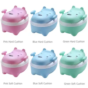 

Baby Backrest Toilet Training Potty Seat Cartoon Shape Inafnt anti-slip Toilet Bowl Pot with Cushion Portable Children Urinal