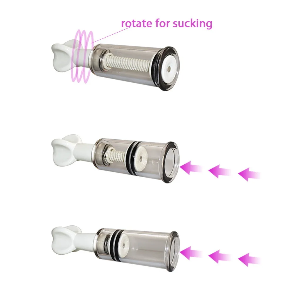 3 Size Breast Nipple Sucker Clitoris Massager Nipple Clamps Pump Breast Enlarger Vibrating Sex Adult Game Erotic Toy For Women   (9)