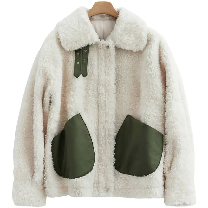 Real Fur Coat Women Sheep Shearing Winter Coat Women Wool Jacket for Women Clothes Abrigo Mujer B19F36221 YY932