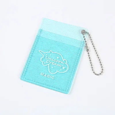 Девушки Женщины ПВХ держатель для карт корейский сплошной милый чехол для ID карты мини автобус кредитный банк держатель для карт milkjoy Набор для автобусной карты Прямая поставка - Цвет: 3