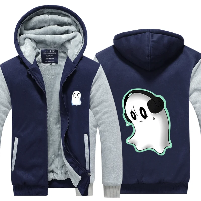 Undertale Sans Череп Толстовка Куртка пальто зима флис толстые теплые толстовки с длинным рукавом размера плюс