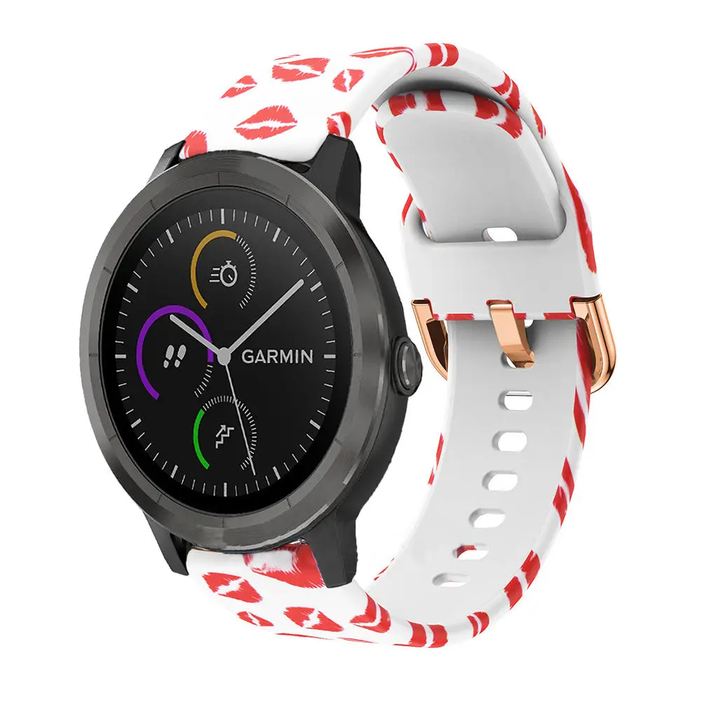 Оригинальные Ремешки для наручных часов Garmin Vivoactive 3/vivoactive 3 Музыка/для samsung gear Sport S4 Мягкие силиконовые Умные браслеты