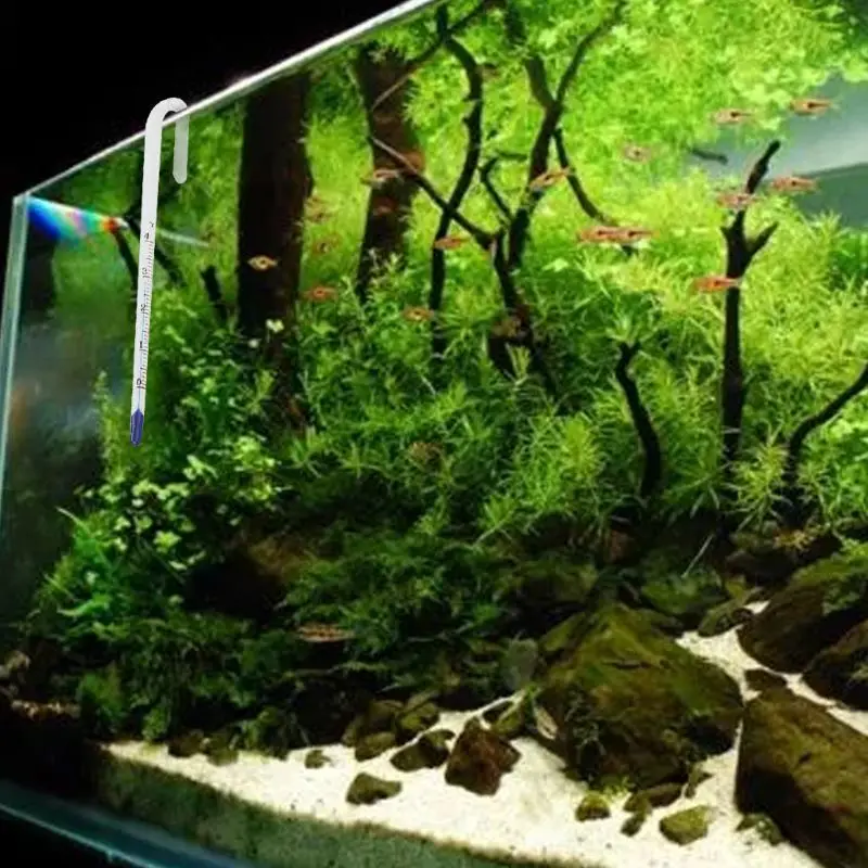 Аквариум u-образный подвесной на стеклянный крючок для термометра монитор температуры для 6 мм 8 мм 10 мм 12 мм 15 мм Толстый Стеклянный аквариум