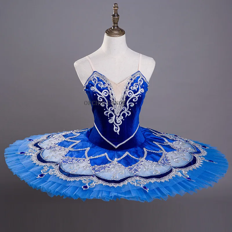High Quality Custom Size 12 Layers Performance Wear Adult Professional Ballet Tutu Blue | Тематическая одежда и униформа