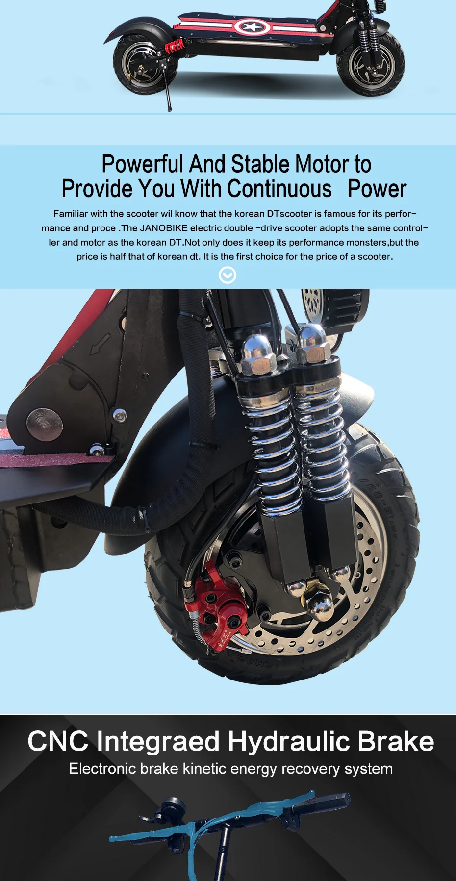 2000W Electric Scooter 48V 20A New Folding Adult E Scooter 10inch Dual Enging Strong Electric Skateboard Highpower Scooter
