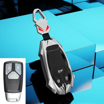 Copertura della chiave/Telecomando in lega di zinco per Audi A4 B9 A5 A6L A6 S4 S5 S7 8W Q7 4M Q5 TT TTS RS Coupé - Accessorio di styling - Coperture della cassa della copertura chiave a distanza dell automobile in lega di zinco per