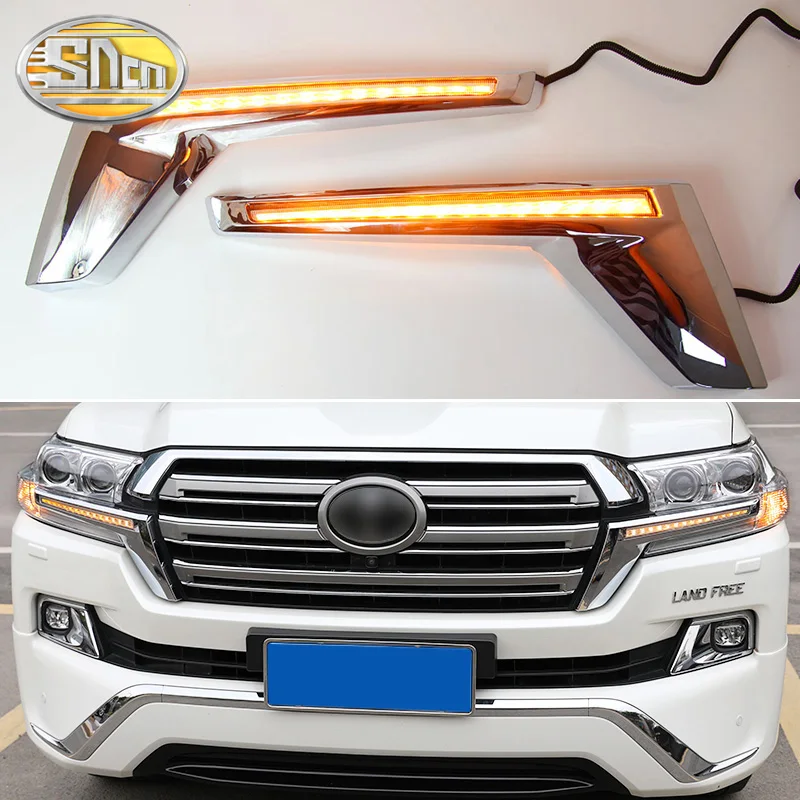 2 шт. для Toyota Land Cruiser 200 2016 - 2020 LC200 динамический желтый указатель поворота