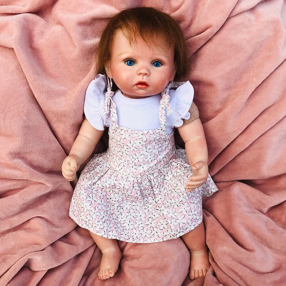 38cm Silicone Body Reborn Baby Doll Toy For Girl Vinyl Newborn Princess Babies Bebe Bathe Accompanying Toy children's Gifts