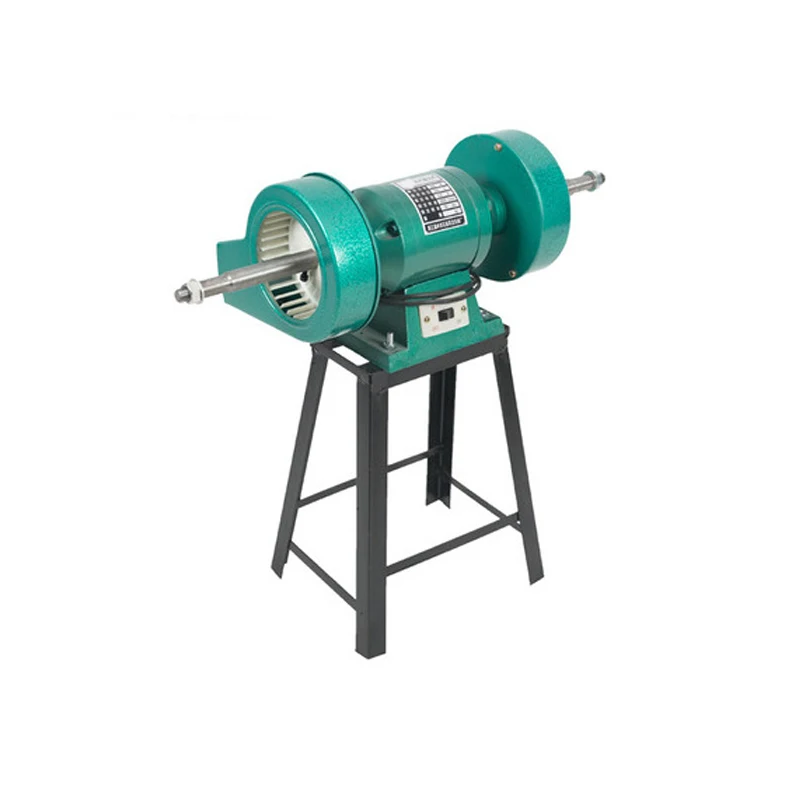 850W Leather Shoes Polishing Wiping Grinding Machine Small Double Head Polishing For Shoes Cloth