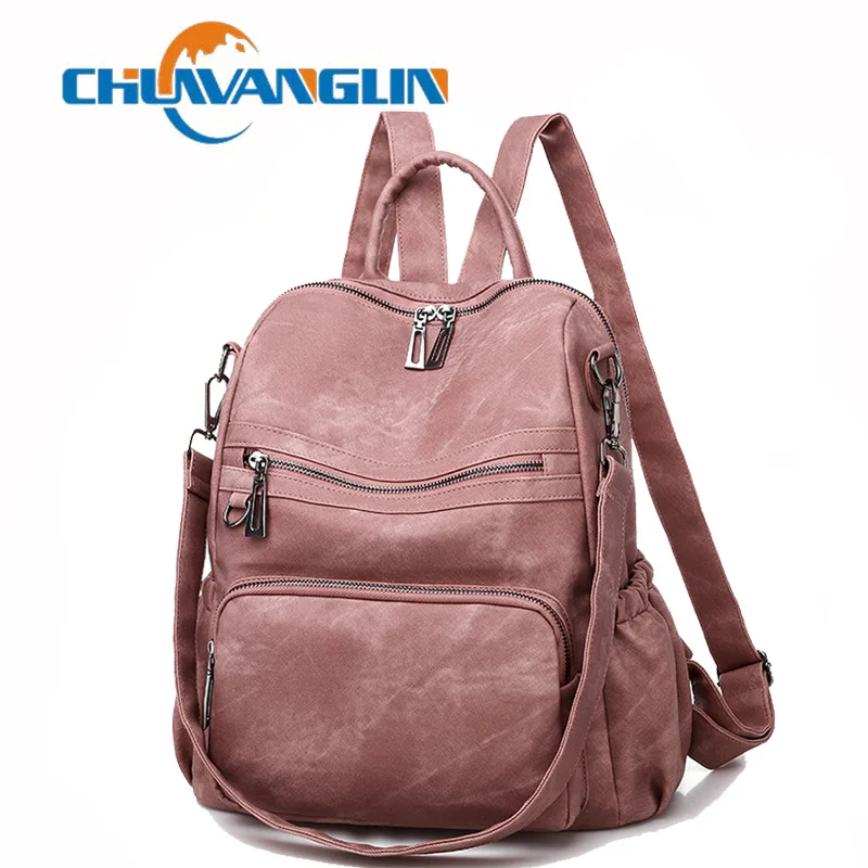 Women Backpack Teenage-Girls Female Mochila School-Shoulder-Bag Youth Chuwanglin