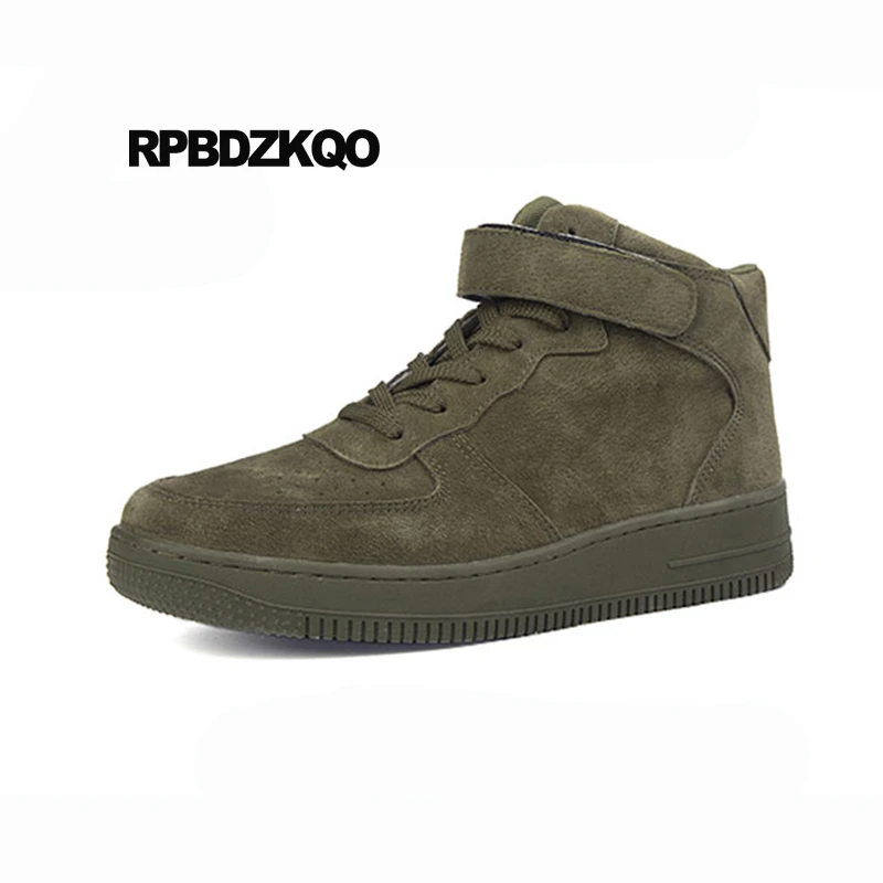 casual high top suede sneakers