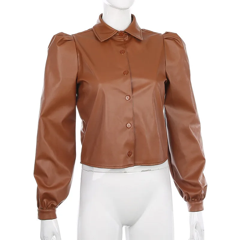 pu shirt women08
