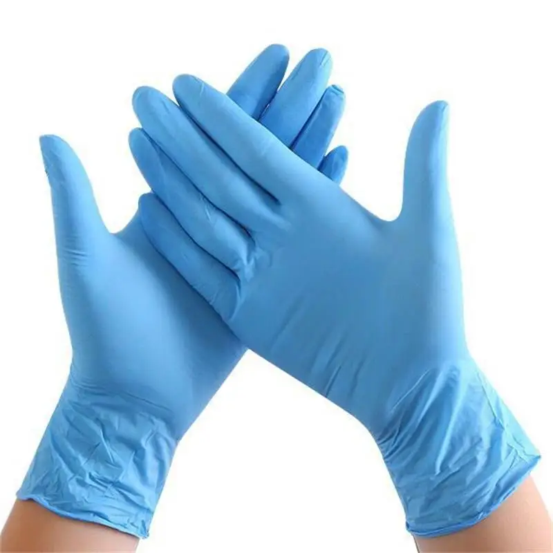 

Disposable 100PCS Blue Medical Gloves Protective Labor Protection Thickened Disposable Medical Gloves Household Gloves