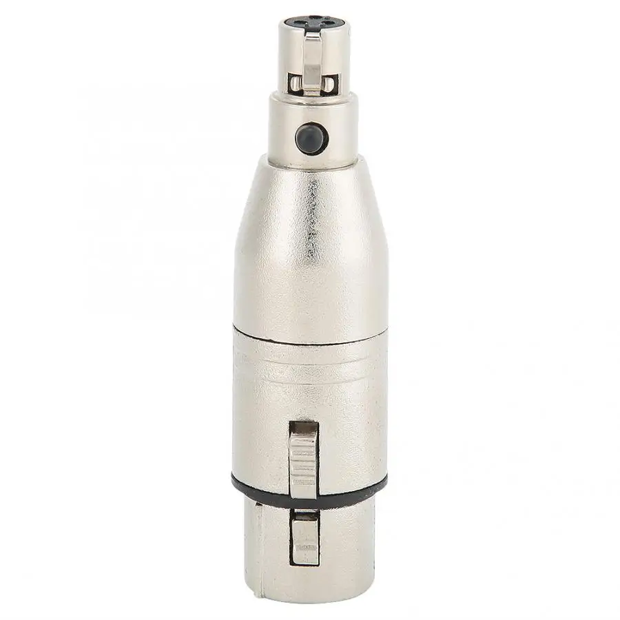 2 шт. Mini XLR 3pin Mini XLR 3pin Female to XLR 3pin Female Аудио адаптер разъем адаптер «Мама-мама»