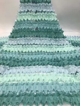 

Bestway Hot Sell Nigerian Lace Fabric 2020 High Quality African Women Wedding Dress Aso Ebi Embroidery French Tulle Lace Fabric