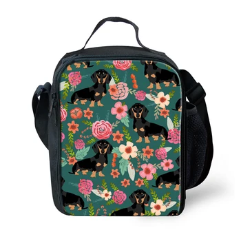 

Customzied Doxie Dachshund Lancheira Thermal Cooler Insulated Lunch Bag for Kid School Picnic Women Handbag Thermo Food Bags
