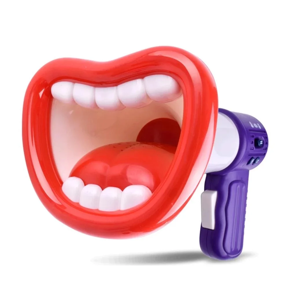 Big Mouth Funny Voice Changer Horn Toy Megaphone Recording Kids Handheld Mini Vocal Toys Plastic Party Loudspeaker Gift - ANKUX Tech Co., Ltd