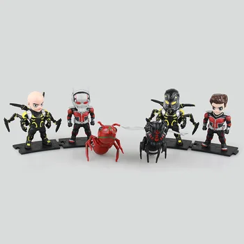 

6pcs/lot Action Figure Antman Wolves World Marvel Cinematic Universe MCU PVC 7-9cm Animation Toys doll Collectible Model anime