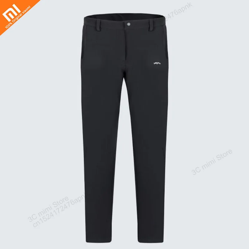 

Xiaomi mijia outdoor men's thickening plus velvet windproof trousers windproof warm high elastic winter men's pants smart home