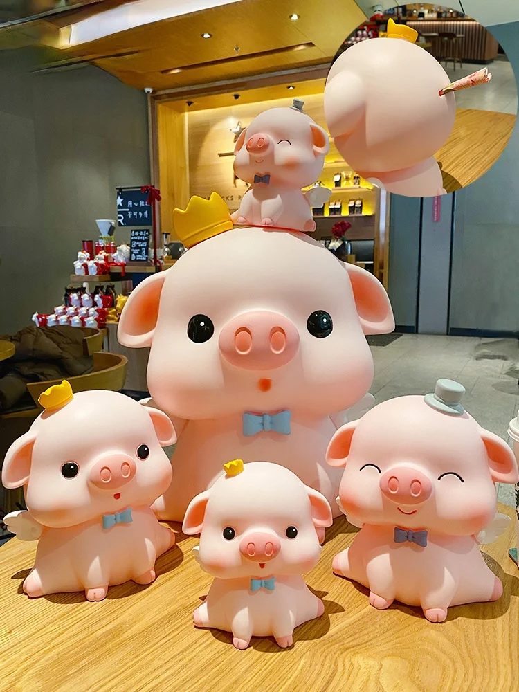 

Cute Pig Piggy Bank Coin Secret Saving Gift Ornament Hidden Safe Coin Money Box Living Room Tirelire Enfant Home Decoration 60