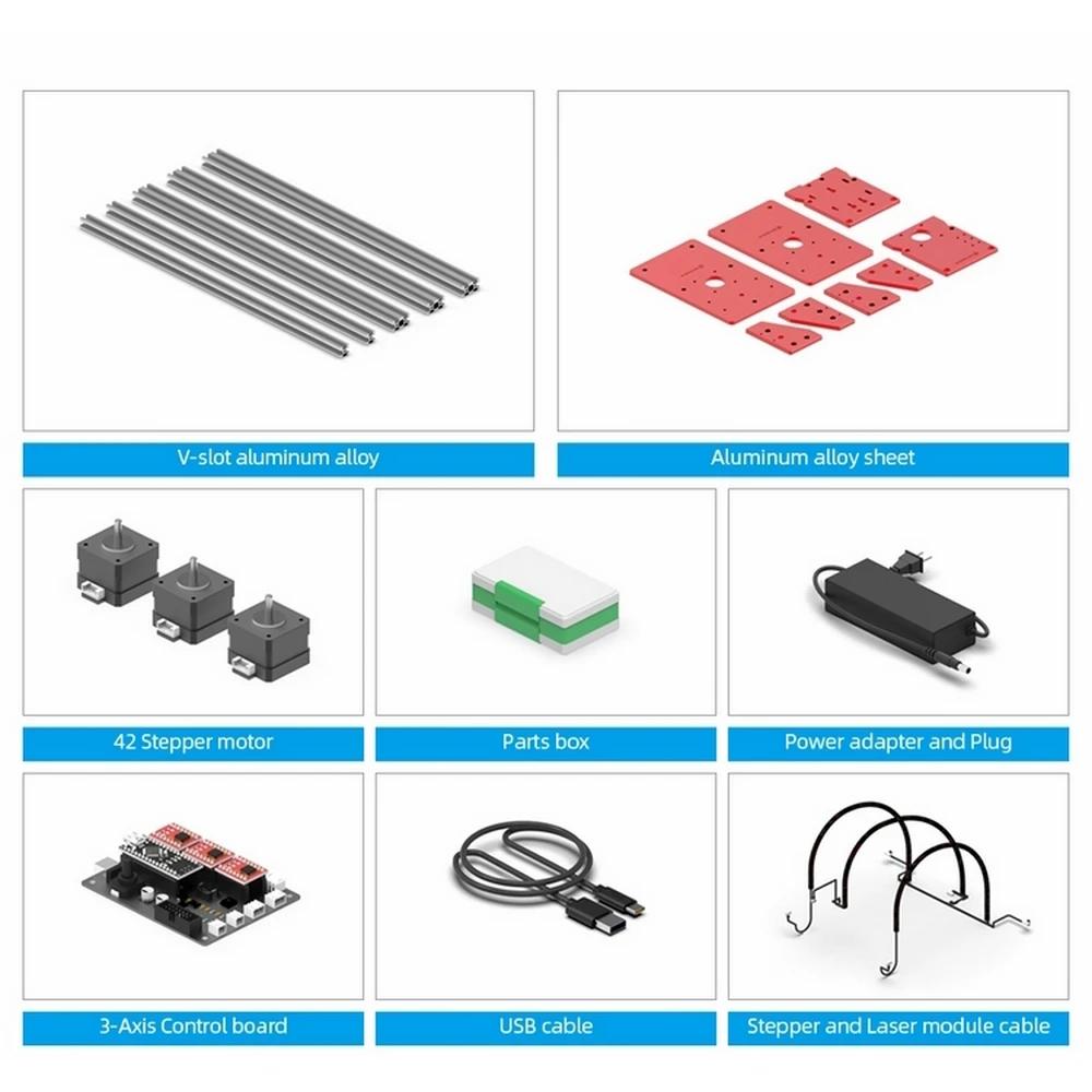 Gk1010pro лазерный гравировальный станок 5500 МВт (зум) Высокоточный 3d принтер Diy
