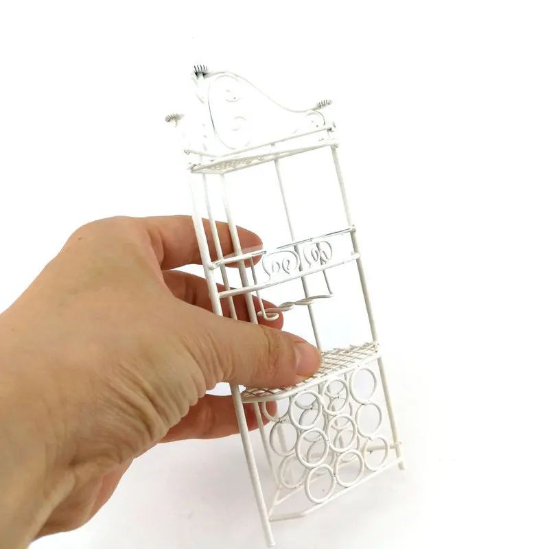 

[Large Size Three Layer Tripod] Dollhouse Wine Rack Pergola Model Pocket Kitchen Accessories