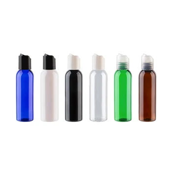 

60ml X 50 Transparent Blue Plastic Travel Bottles 60g Empty Lotion Bottle Cosmetic Container 2oz Makeup PET Liquid Soap Bottles
