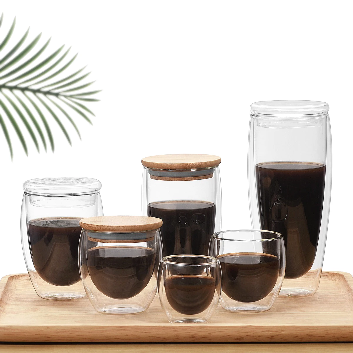 Heat resistant Double Wall Glass Cup Beer Espresso Coffee Cup Set